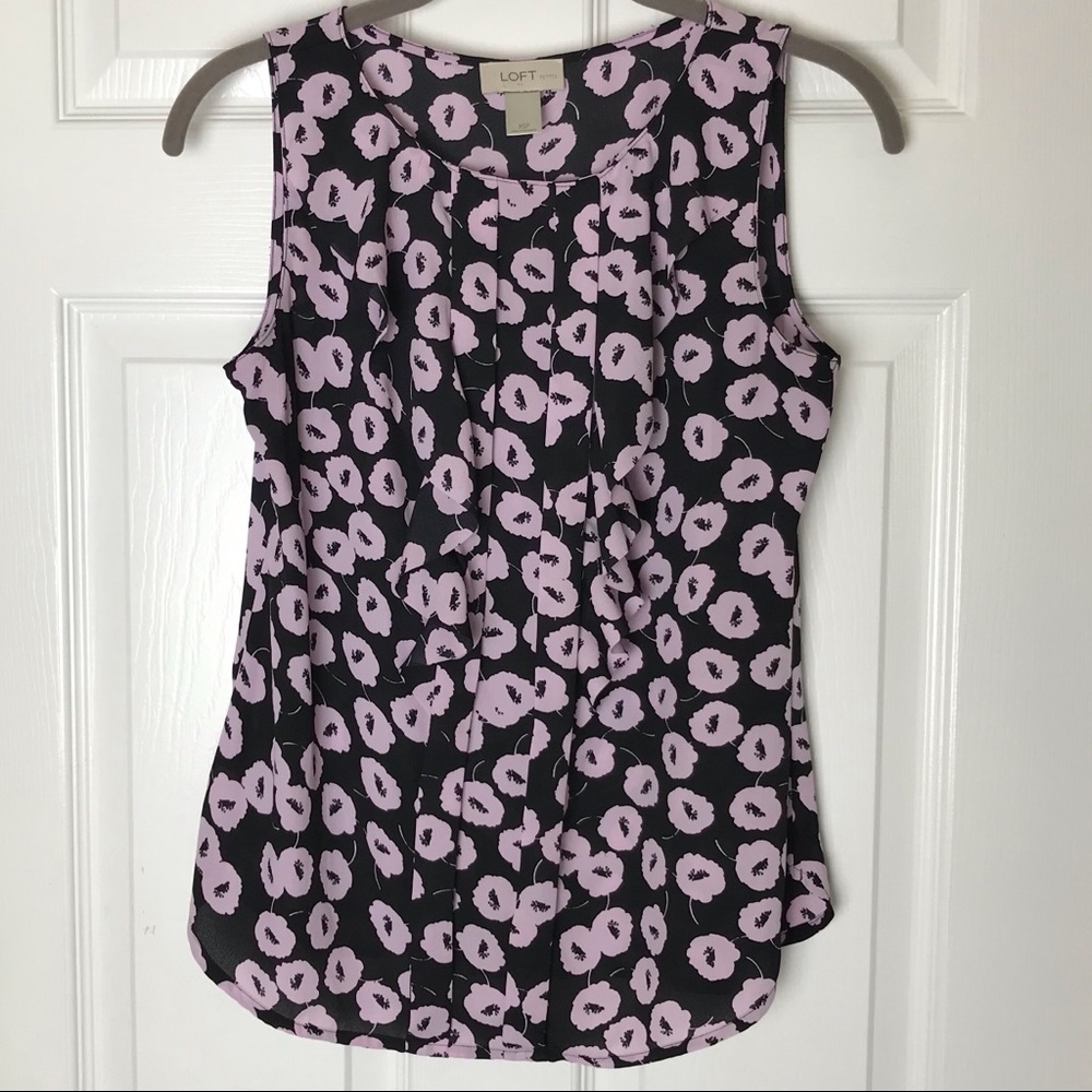Ann Taylor LOFT Ruffle Top Size 6 EUC